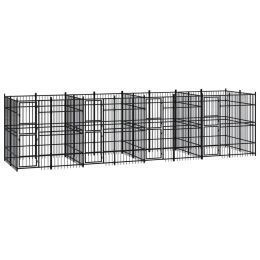 Outdoor Dog Kennel Steel 158.8 ftÂ²