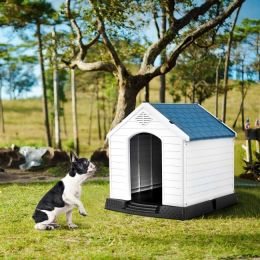 Plastic Waterproof Ventilate Pet Puppy House (Size: M)
