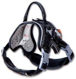 Dog Helios 'Scorpion' Sporty High-Performance Free-Range Dog Harness (Color: Black, Size: Large)