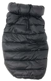 Pet Life 'Pursuit' Quilted Ultra-Plush Thermal Dog Jacket (Color: Black, Size: Large)