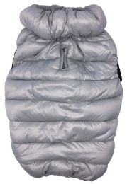 Pet Life 'Pursuit' Quilted Ultra-Plush Thermal Dog Jacket (Color: Grey, Size: Medium)
